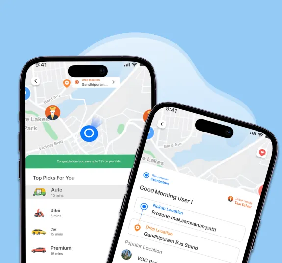 Taxi booking application