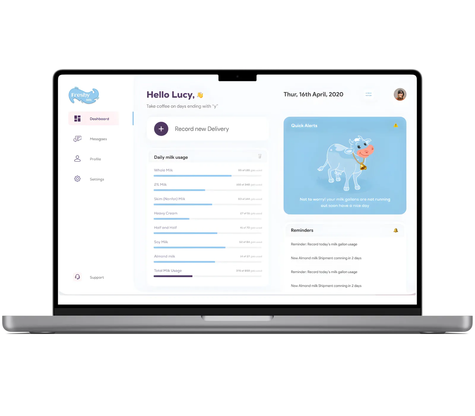 Milk Delivery App Development