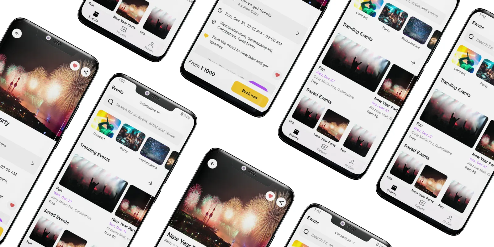 Event booking app Development